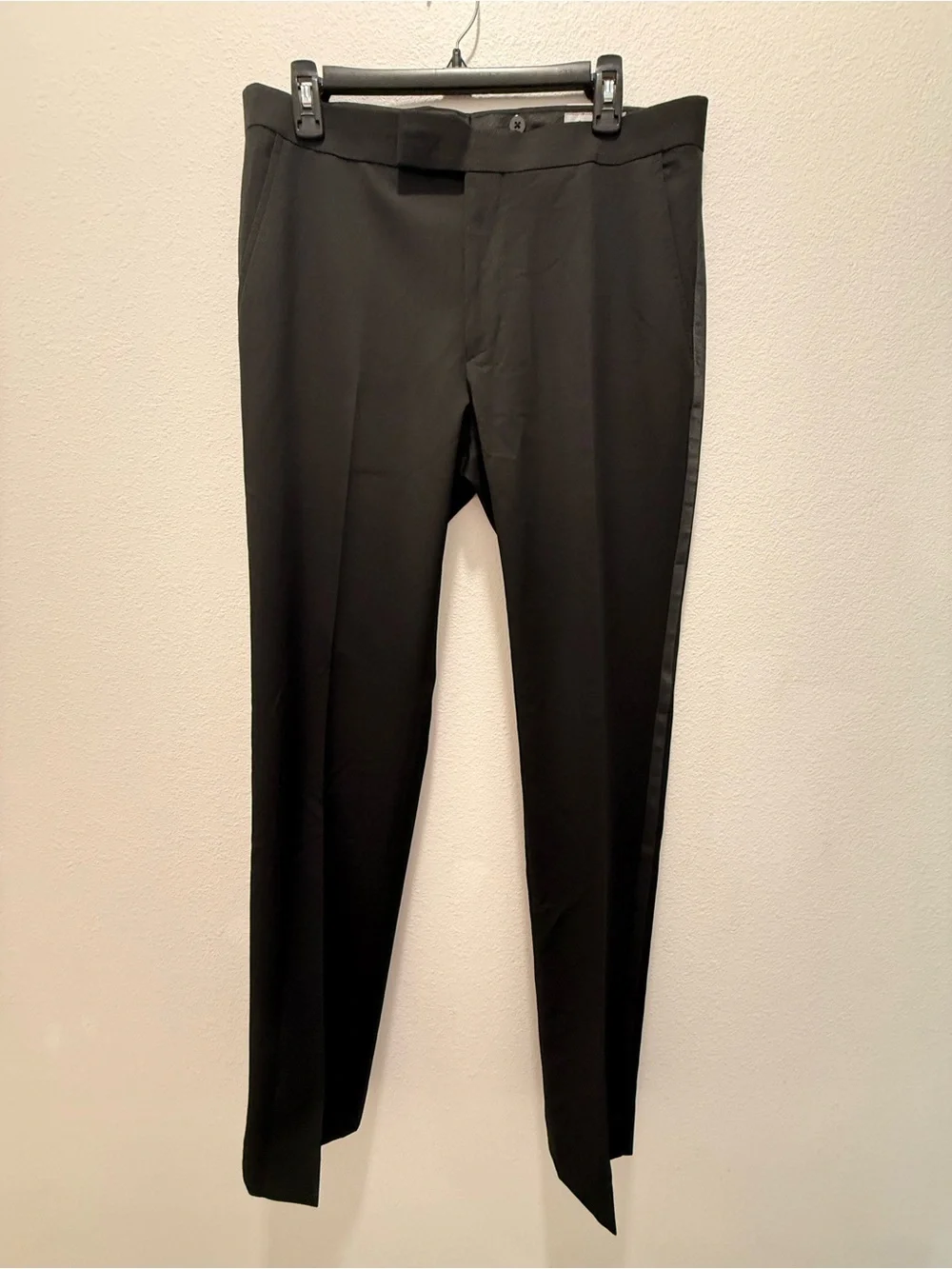 Kenneth Cole Reaction Techni-Cole Black Tuxedo Suit 40R/ 33W Ready Flex NWT